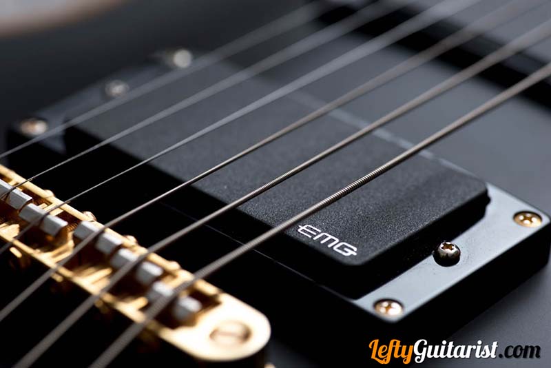 EMG 81 bridge pickup on a left handed ESP LTD EC-1000