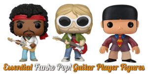 Three Funko Pop! Vinyl Figures - Jimi Hendrix, Kurt Cobain, Paul McCartney