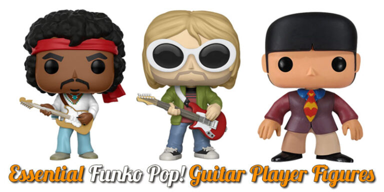 Three Funko Pop! Vinyl Figures - Jimi Hendrix, Kurt Cobain, Paul McCartney