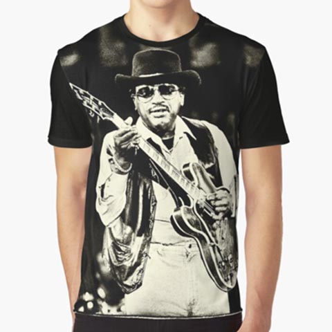 Left handed guitar shirts - Otis Rush - All Your Lovin'