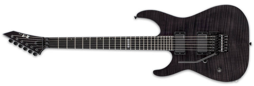 Left Handed ESP Guitars - See Thru Black ESP E-II M-II LH