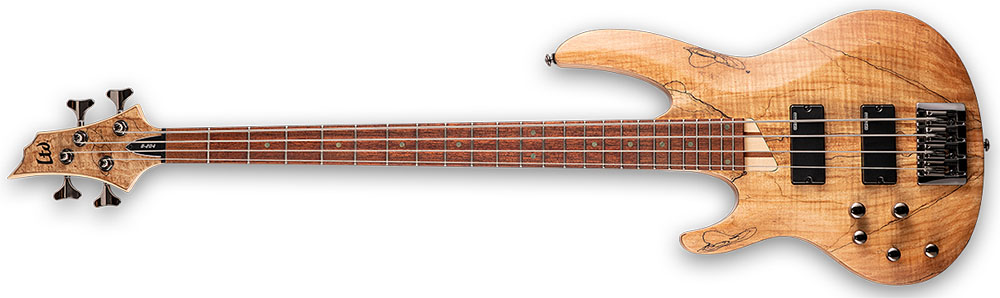 Left Handed ESP Bass Guitars - Natural Satin LTD B-204SM LH