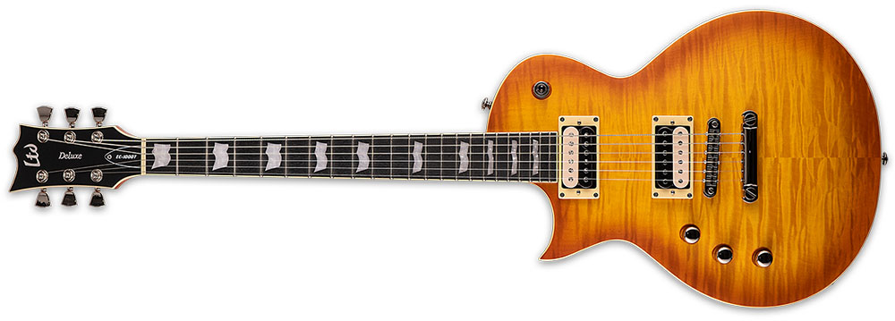 Left Handed ESP Guitars - Honey Burst Satin LTD EC-1000T LH