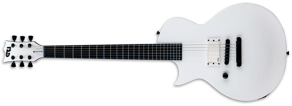 Left Handed ESP Guitars - Snow White Satin LTD EC Arctic Metal LH