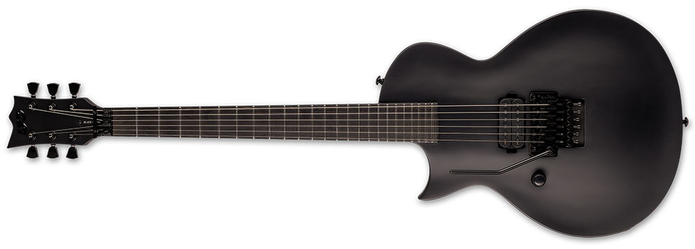 Left Handed ESP Guitars - Black Satin LTD EC-FR Black Metal LH