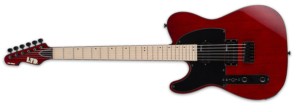 Left Handed ESP Guitars - See Thru Black Cherry LTD TE-200 LH