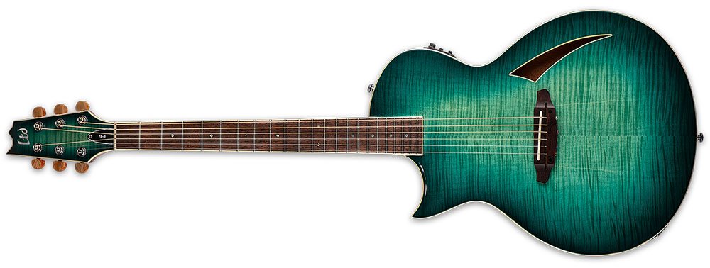 Left Handed ESP Guitars - Aqua Marine Burst LTD TL-6 LH