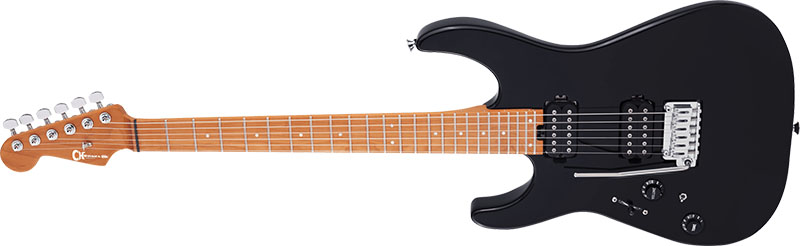 Left Handed Charvel Guitars - PRO-MOD DK24 HH 2PT CM LH (Gloss Black)