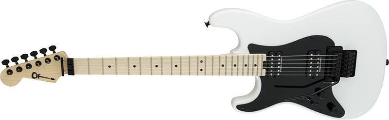 Left Handed Charvel Guitars - PRO-MOD SO-CAL STYLE 1 HH FR M LH (Satin Snow White)