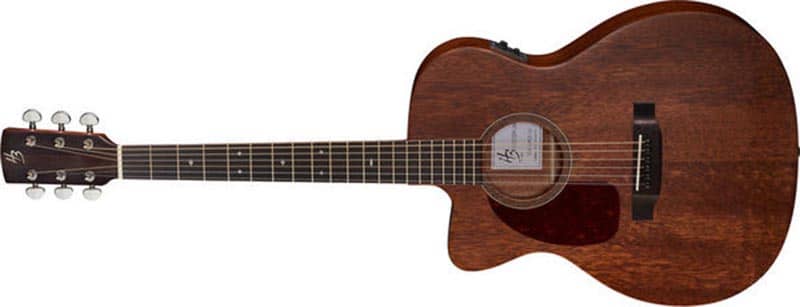 Left Handed Harley Benton Acoustic Guitars - A CLA-15MCE LH with a natural matte finish