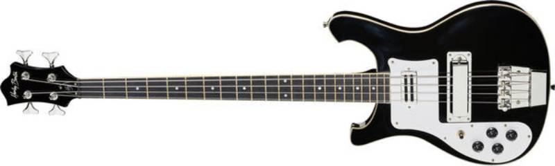 Left handed Harley Benton bass guitars - A black RB-414LH