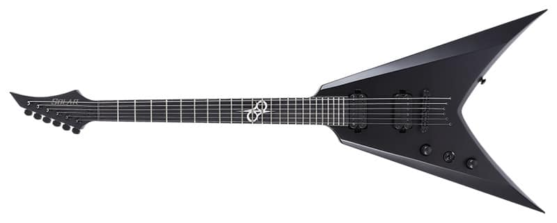 Left Handed Solar Guitars - V2.6C LH with a Carbon Matte finish