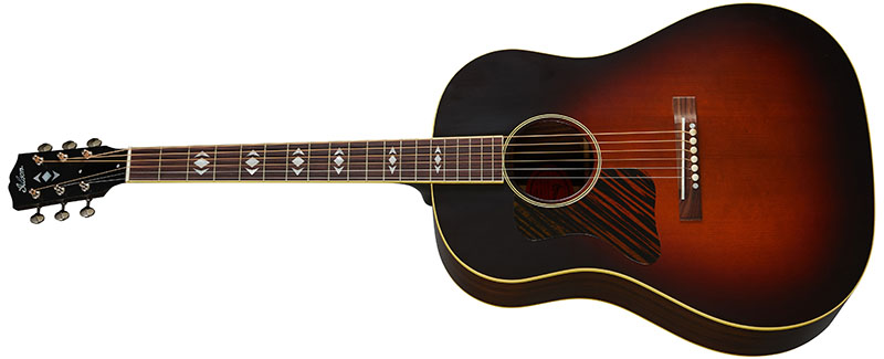 Left Handed Gibson Acoustic Guitars - 1936 Advanced Jumbo (Vintage Sunburst)