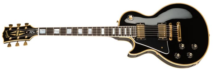 Left Handed Gibson Guitars - 1968 Les Paul Custom Reissue (Ebony)