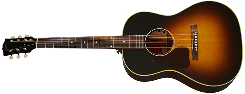 Left Handed Gibson Acoustic Guitars - 50s LG-2 (Vintage Sunburst)