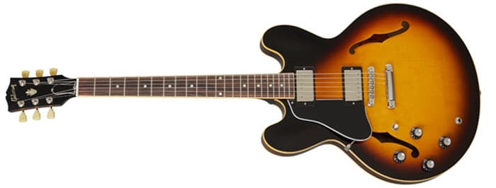 Left Handed Gibson Guitars - ES-335 DOT (Vintage Burst)
