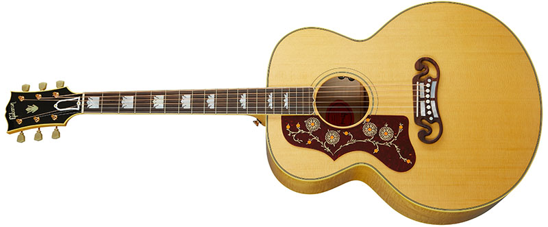 Left Handed Gibson Acoustic Guitars - SJ-200 Original (Antique Natural)