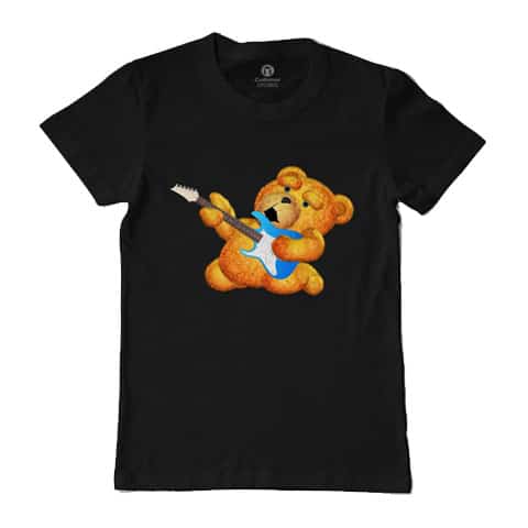 Left Handed Guitar Shirts - Lazzy Teddy Bear