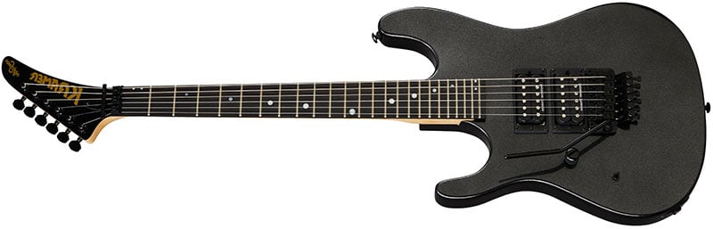 Left Handed Kramer Guitars - NightSwan with a Jet Black Metallic finish