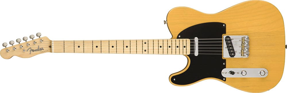 Left Handed Fender Guitars - American Original '50s Telecaster (Butterscotch Blonde)