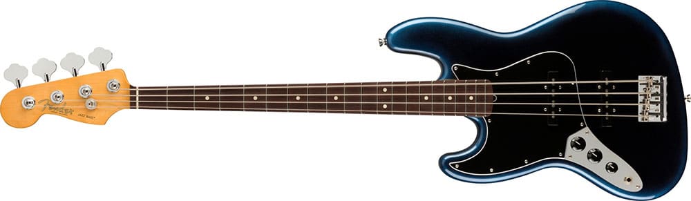 Left Handed Fender Guitars - American Professional II Jazz Bass (Dark Night)