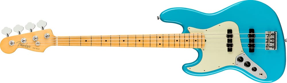 Left Handed Fender Guitars - American Professional II Jazz Bass (Miami Blue)