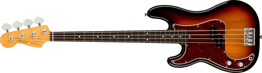 Left Handed Fender Guitars - American Professional II Precision Bass (3-Color Sunburst)
