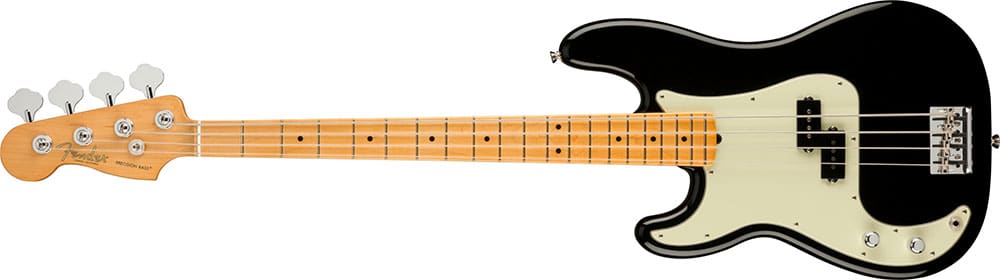 Left Handed Fender Guitars - American Professional II Precision Bass (Black)