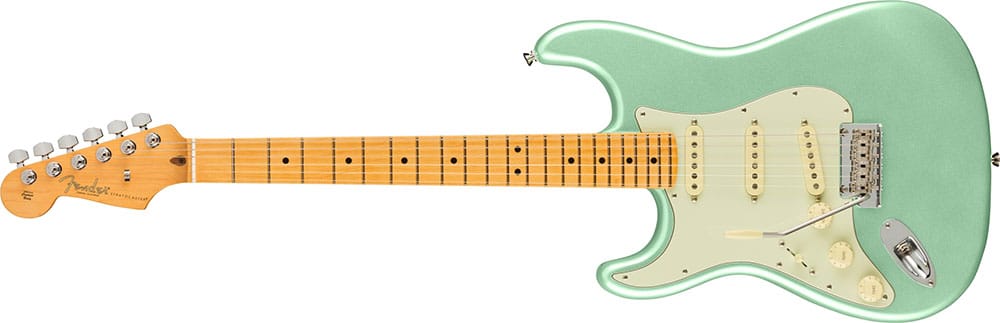 Left Handed Fender Guitars - American Professional II Stratocaster (Mystic Surf Green)