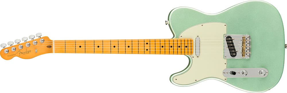 Left Handed Fender Guitars - American Professional II Telecaster (Mystic Surf Green)