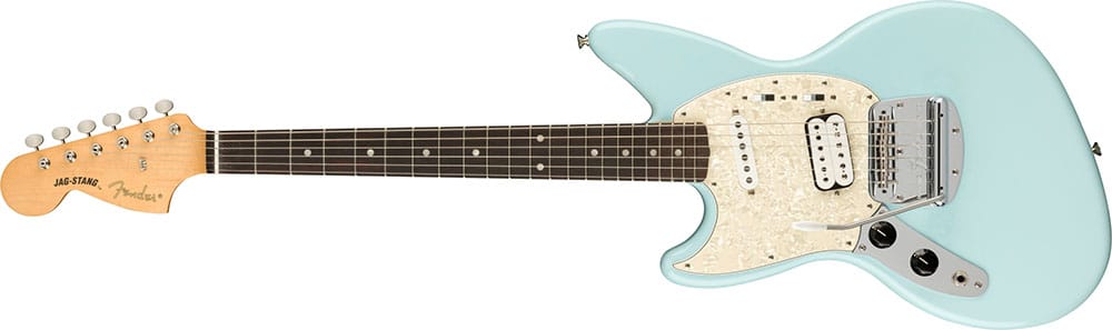 Left Handed Fender Guitars - Kurt Cobain Jag-Stang (Sonic Blue)
