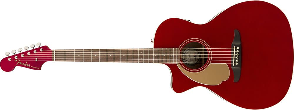Left Handed Fender Guitars - Newporter Player(Candy Apple Red)