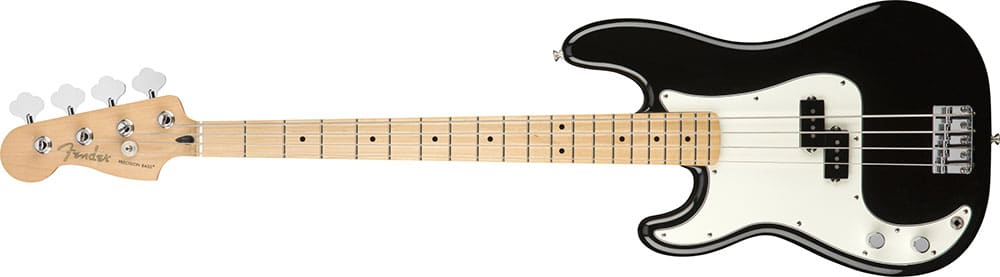 Left Handed Fender Guitars - Player Precision Bass (Black)