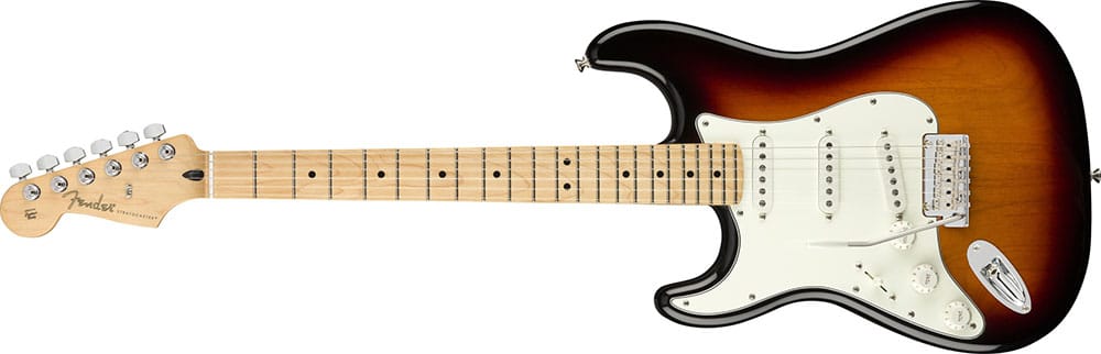 Left Handed Fender Guitars - Player Stratocaster (3-Color Sunburst)