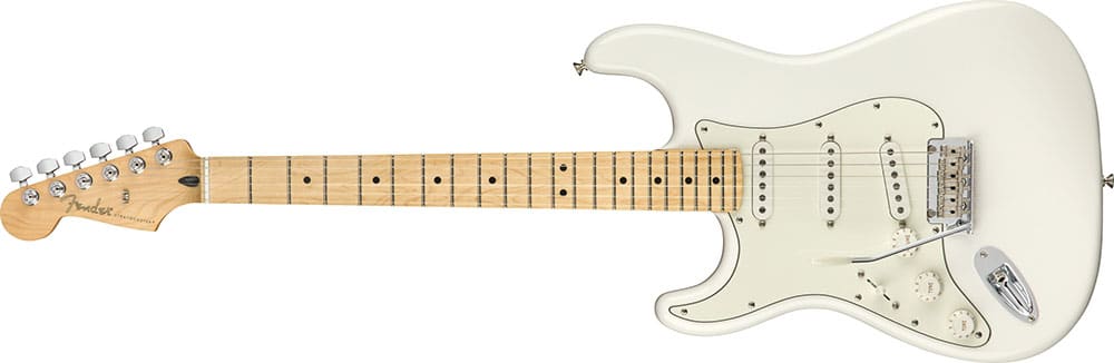 Left Handed Fender Guitars - Player Stratocaster (Polar White)