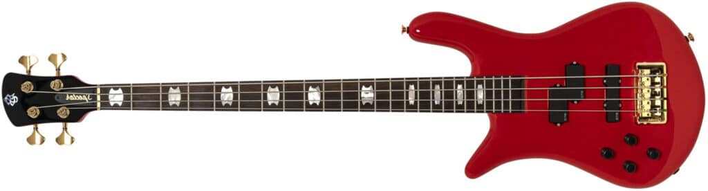 Left Handed Spector Bass Guitars - Euro 4 Classic (Red)