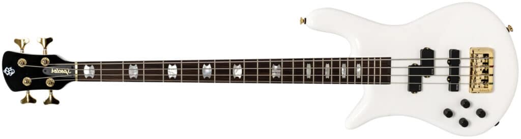 Left Handed Spector Bass Guitars - Euro 4 Classic (White)