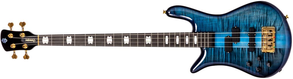 Left Handed Spector Bass Guitars - Euro4 LT (Blue Fade)