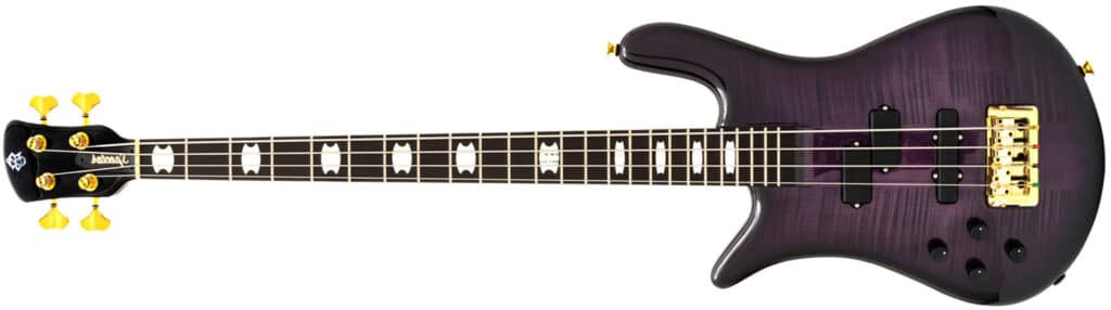 Left Handed Spector Bass Guitars - Euro4 LT (Violet Fade)