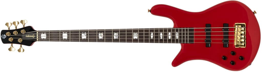 Left Handed Spector Bass Guitars - Euro 5 Classic (Red)