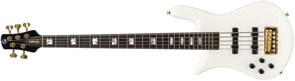 Left Handed Spector Bass Guitars - Euro 5 Classic (White)