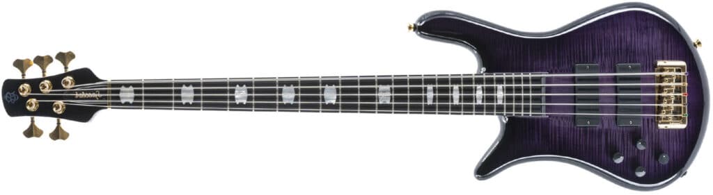 Left Handed Spector Bass Guitars - Euro5 LT (Violet Fade)
