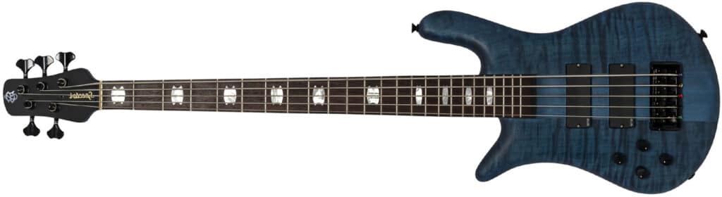 Left Handed Spector Bass Guitars - Euro5 LX (Black & Blue)