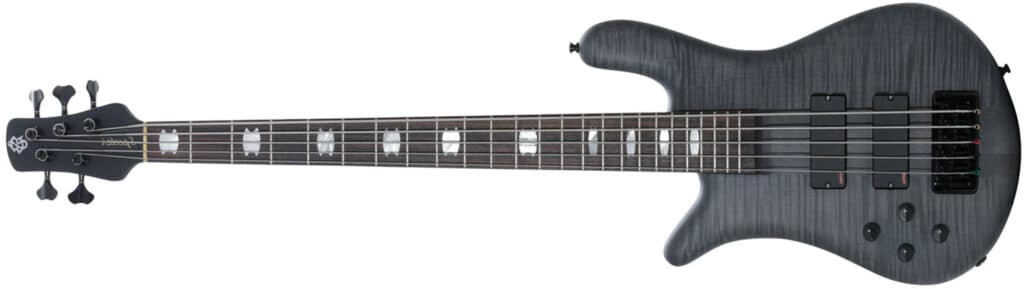 Left Handed Spector Bass Guitars - Euro5 LX (Trans Black Stain)