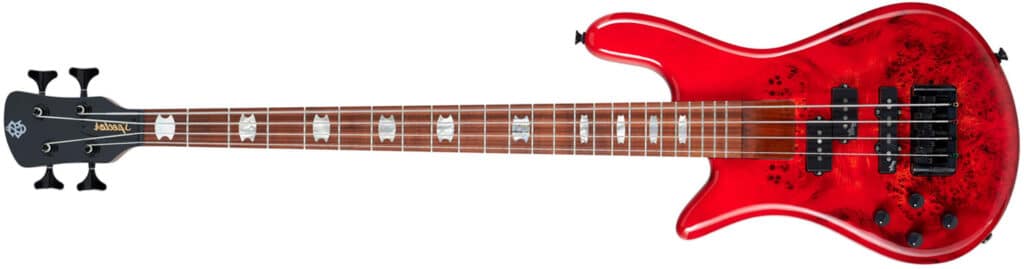 Left Handed Spector Bass Guitars - EuroBolt4 (Inferno Red)