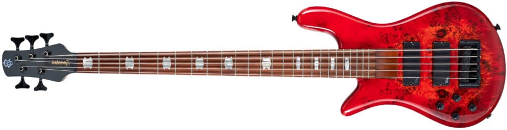 Left Handed Spector Bass Guitars - EuroBolt5 (Inferno Red)