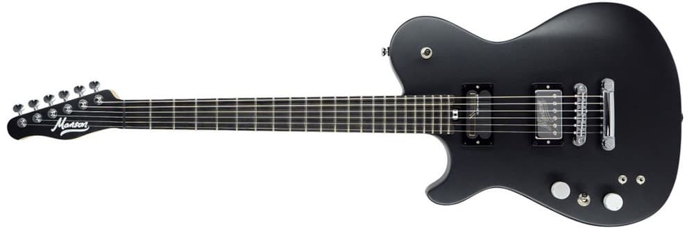 Left Handed Manson Electric Guitars - MA EVO Sustainiac (Dry Satin Black)