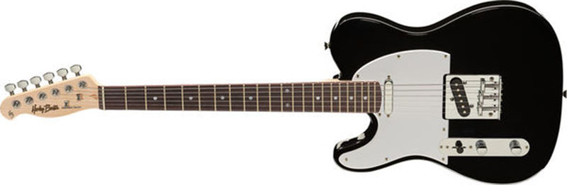 Left handed Harley Benton Guitars - Harley Benton TE-20 in Black