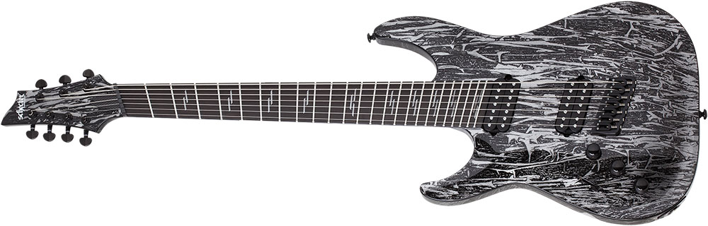Left Handed Schecter Guitars - C-7 Multiscale Silver Mountain LH