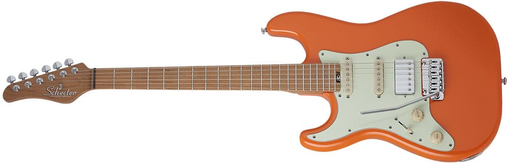 Left Handed Schecter Guitars - Nick Johnston Traditional H/S/S LH (Atomic Orange)